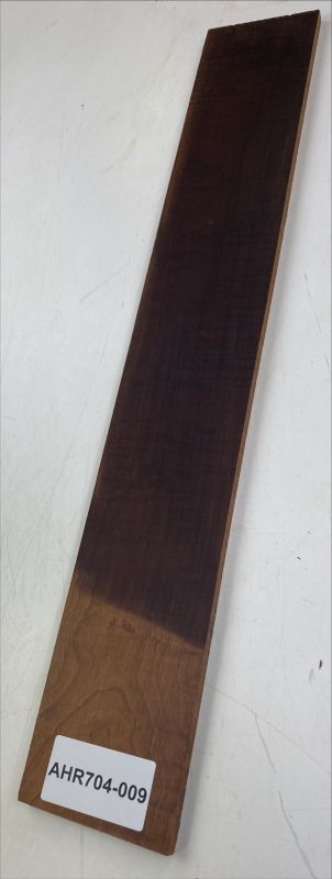 Fretboard Sycamore Curly, Choco roasted, Guitar, Unique Piece #704-009